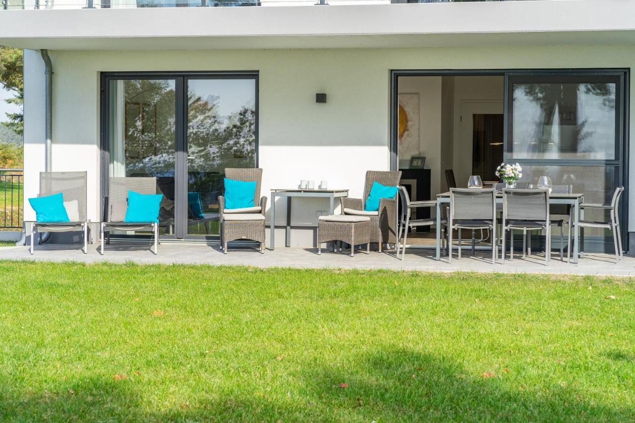 Terrassenwohnung "Kliffgarten" - Oase Am Haff Garz  外观 照片